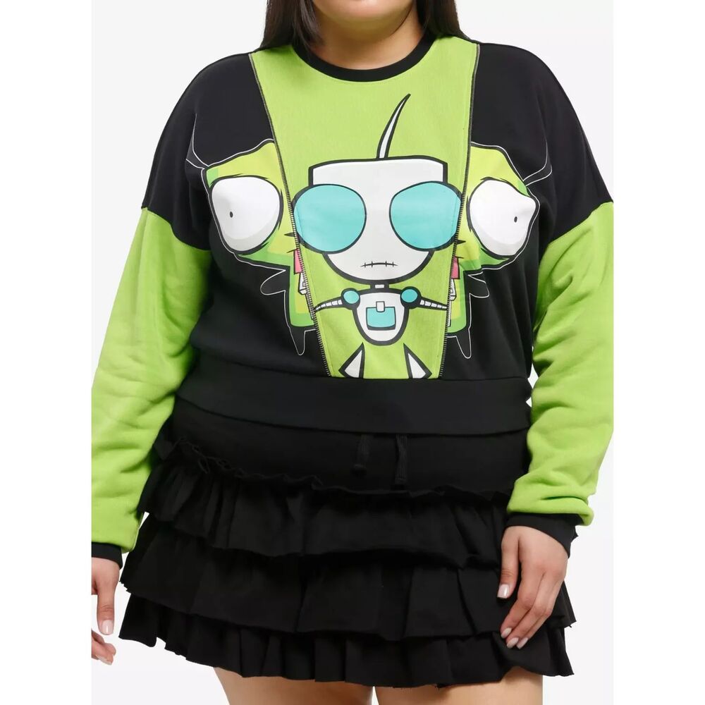 Invader Zim GIR Split Girls Sweatshirt Plus Size